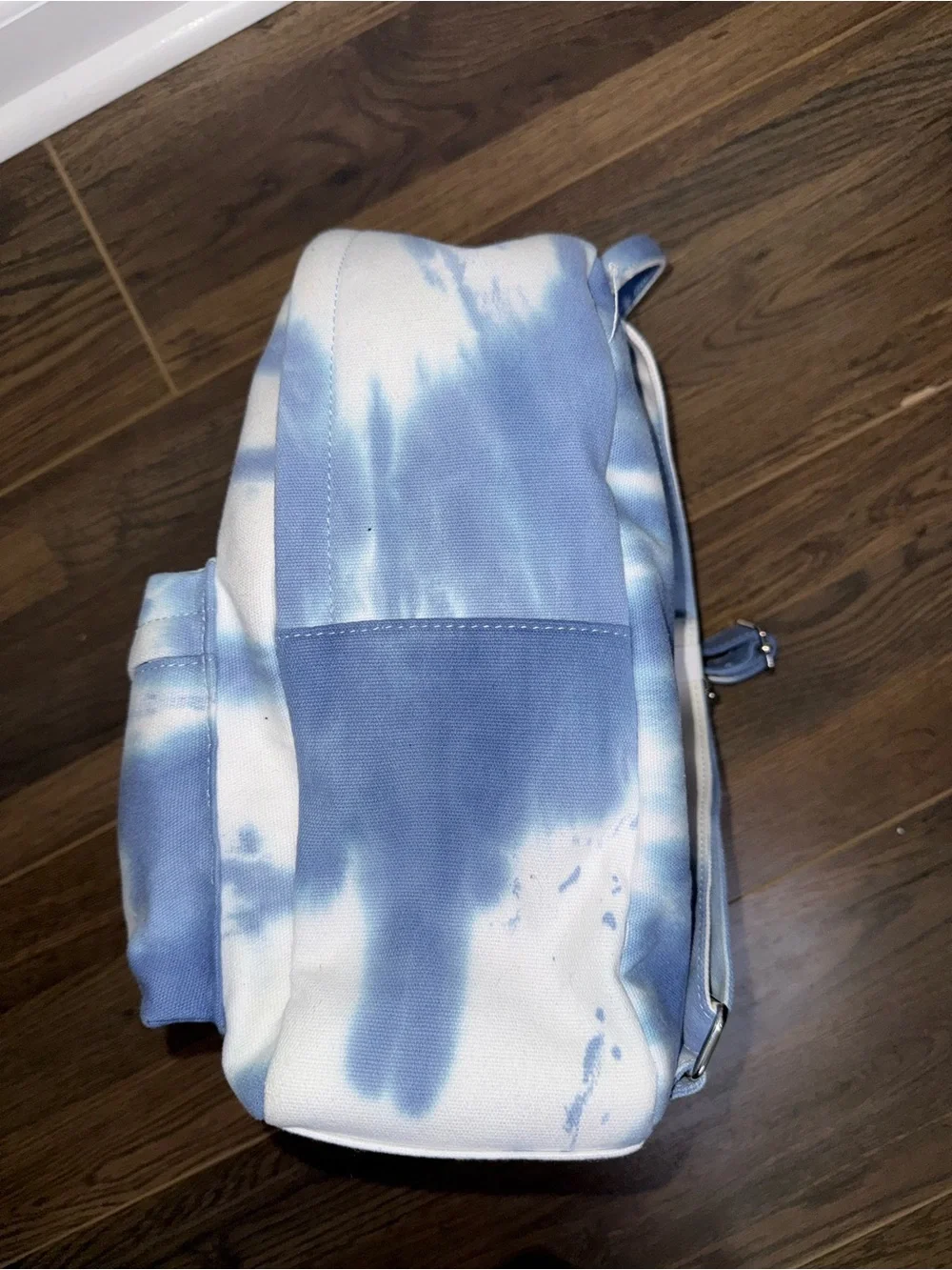 Bp Nordstrom Blue and White Tie-Dye Canvas Backpack NEW !